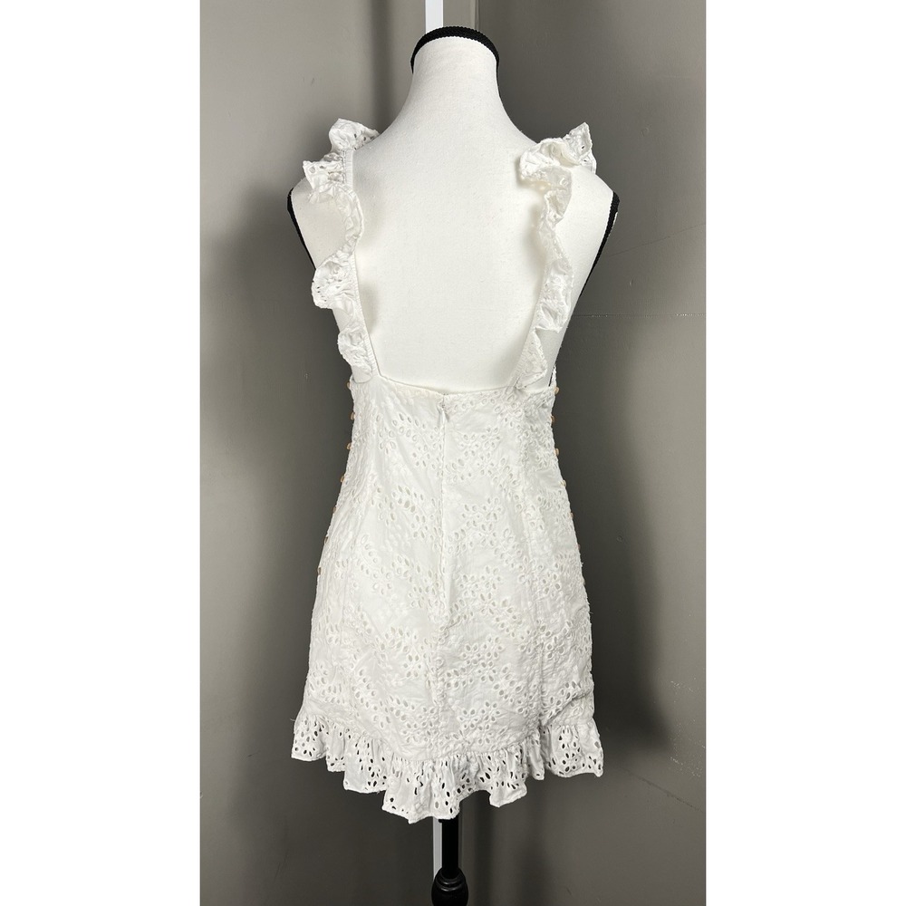 Majorelle Revolve M Sunny Daze Dress in White Lace Floral Cutecore Girly Flirty - Picture 2 of 9